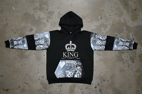 *KING OF HEARTS* ~LUXURY PULLOVER HOODIES~ (CUT & SEW) (EMBROIDERED LOGO)