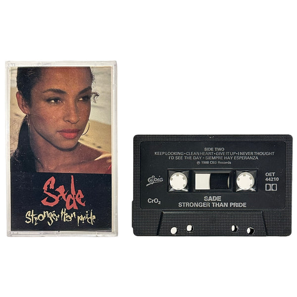 •SADE - STRONGER THAN PRIDE• ~1988 OG CANADIAN PRESSING~ (CASSETTE TAPE) (BLACK SHELL)