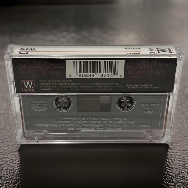 •S.F.C. ~ PHASE III• ~1992 OG PRESSING~ (CASSETTE TAPE)