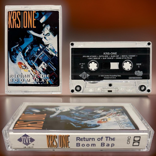 •KRS ONE - RETURN OF THE BOOM BAP• ~1993 OG PRESSING CRC~ (CASSETTE TAPE) (1)