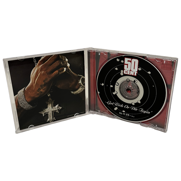•50 CENT - GET RICH OR DIE TRYING• ~2003 OG PRESSINGS~ (CD & CASSETTE TAPE)