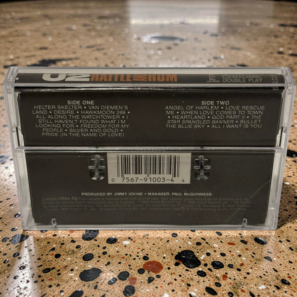 •U2 ~ RATTLE & HUM• ~1988 OG CANADIAN PRESSINGS~ (CD & CASSETTE TAPE)