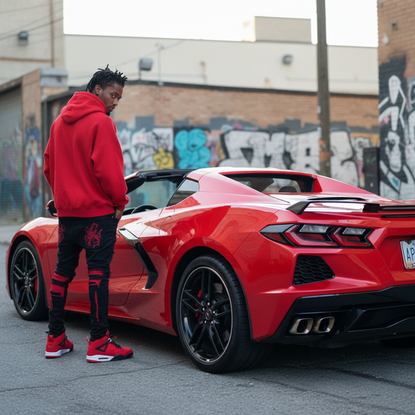 *COTTON BEST* (RED) PULLOVER HOODIES (HIGH GRADE COTTON BLENDS)