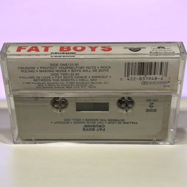 •FAT BOYS - CRUSHIN’• ~1987 OG PRESSING~ (CASSETTE TAPE)