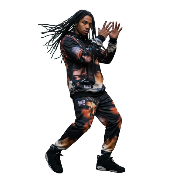 •THE INFAMOUS• ~1995 ALBUM COVER~ 3 PIECE JOGGER SWEATSUIT (HOODED) (FLEECY SOFT LINED)