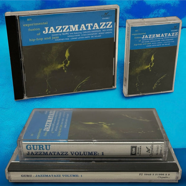 •GURU - JAZZMATAZZ VOL. 1• ~1993 OG CANADIAN PRESSINGS~ (CD & CASSETTE TAPE)