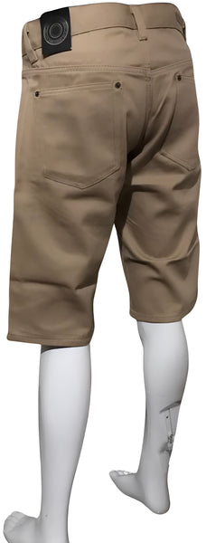 ^MAXI MILIAN^ (LIGHT BROWN) ~NATIVE AMERICAN~ DENIM SHORTS (SLIM FIT) (EMBROIDERED)