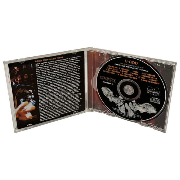 •U-GOD - GOLDEN ARMS REDEMPTION• ~1999 OG PRESSINGS~ (CD & CASSETTE TAPE) (TAPE POPPED)