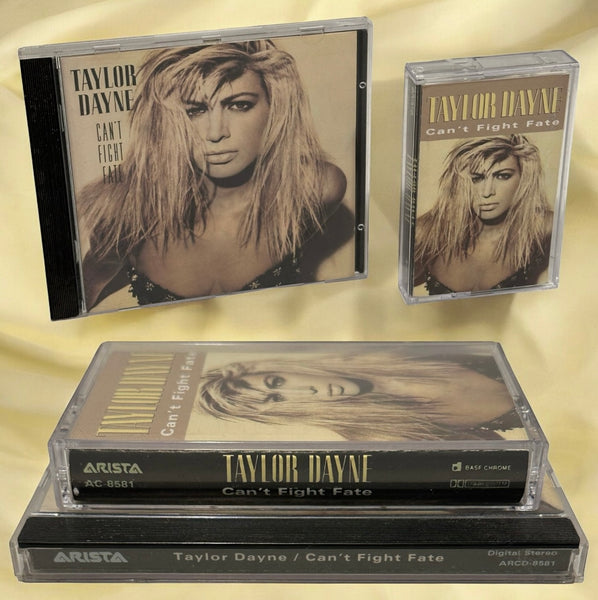•TAYLOR DANE - CAN’T FIGHT FATE• ~1989 OG PRESSINGS~ (CD & CASSETTE TAPE)