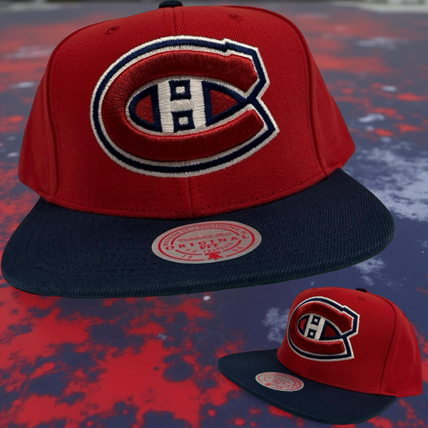 *Montreal Canadiens* snapback hats by Mitchell & Ness