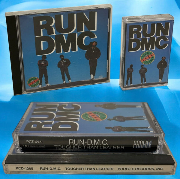 •RUN DMC - TOUGHER THAN LEATHER• ~1988 OG PRESSINGS~ (CD & CASSETTE TAPE)