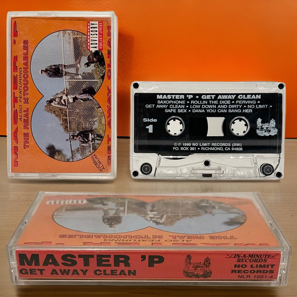 •MASTER P ~ GET AWAY CLEAN• (1990 OG PRESSING) (CASSETTE TAPE)