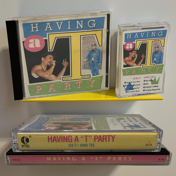 ••ICE-T : KING TEE ~ HAVING A “T” PARTY• ~1991 OG PRESSINGS~ (CD & CASSETTE TAPE)