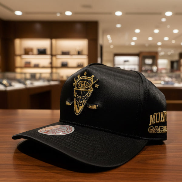 *Montreal Canadiens* ~Pro Pinch Fit Curved Beak SnapBack Hats by Mitchell & Ness~