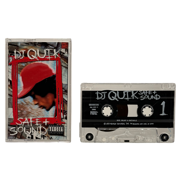 •DJ QUIK ~ SAFE + SOUND• ~1995 OG PRESSINGS~ (CD & CASSETTE TAPE)