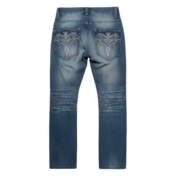 *AVIREX* (ICE BLUE) ~MEN'S DENIM JEANS~ (30 INCH x 32 INCH)