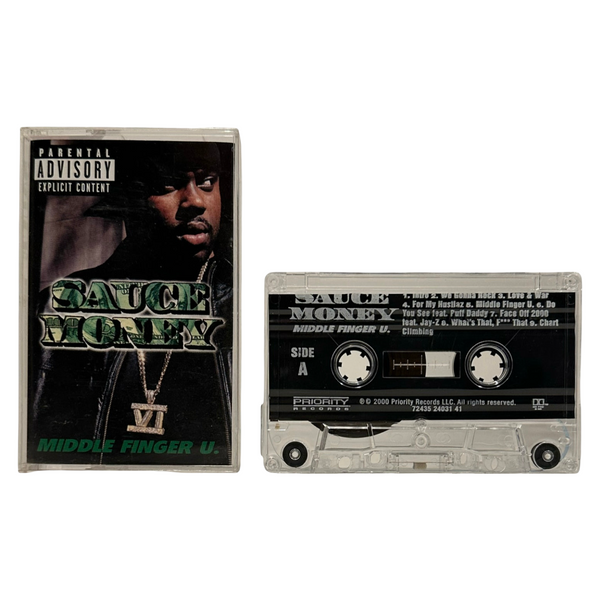 •SAUCE MONEY - MIDDLE FINGER U• ~2000 OG PRESSINGS~ (CD & CASSETTE TAPE)