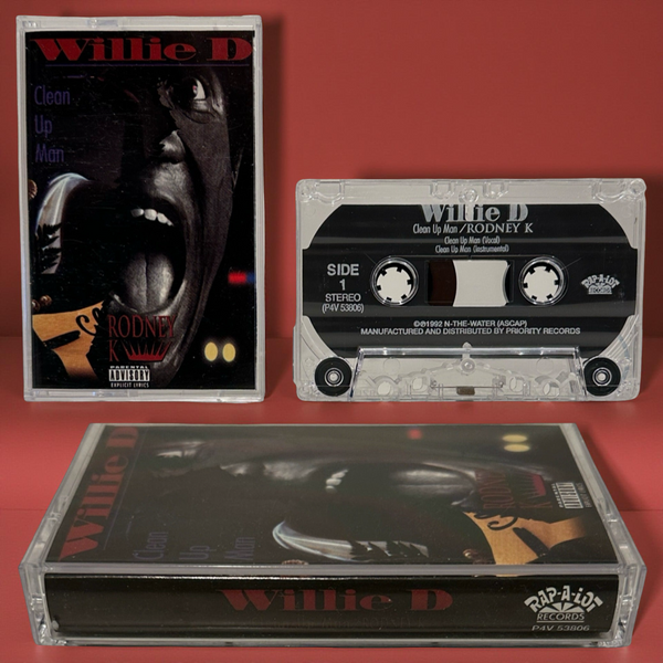 •WILLIE DEE - CLEAN UP MAN / RODNEY K• ~1992 OG MAXI-SINGLE~ (CASSETTE TAPE)