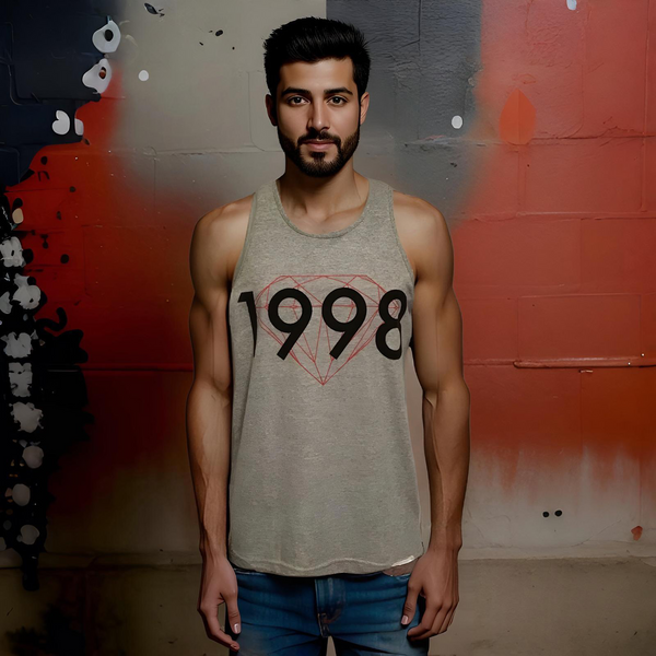 ^DIAMOND SUPPLY CO.^ (GREY) ~1998~ TANK TOP