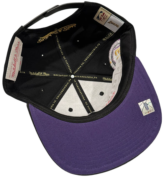 *Los Angeles Lakers* (Black) snapback hats by Mitchell & Ness