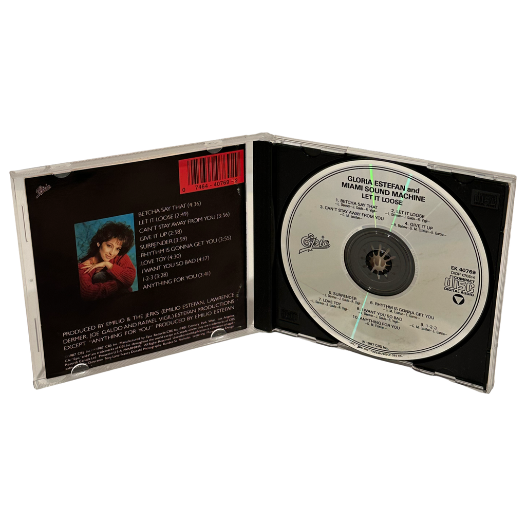•GLORIA ESTEFAN AND MIAMI SOUND MACHINE ~ LET IT LOOSE• ~1987 OG CANADIAN PRESSINGS~ (CD & CASSETTE TAPE)