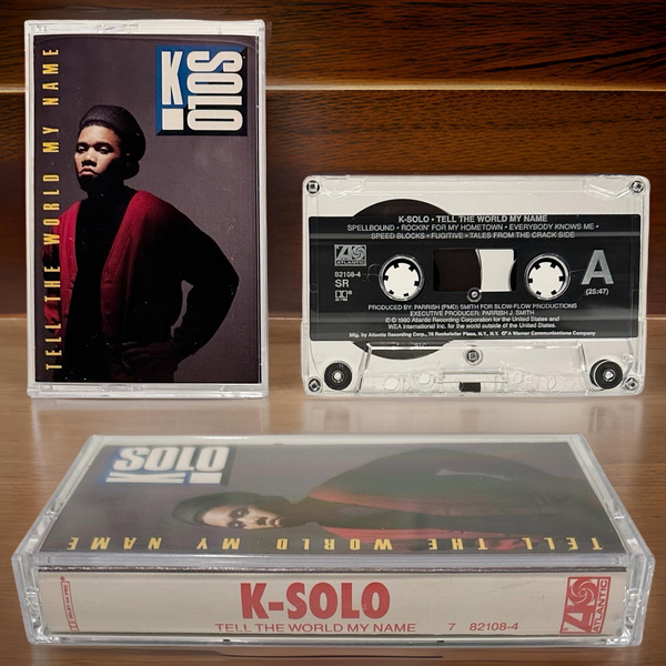 •K-SOLO - TELL THE WORLD MY NAME• ~1990 OG PRESSING~ (CASSETTE TAPE)