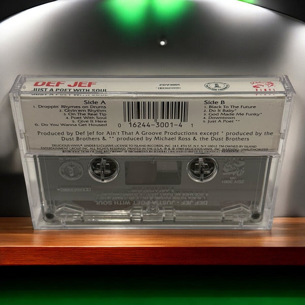 •DEF JEF ~ JUST A POET WITH SOUL• ~1989 OG PRESSING~ (CASSETTE TAPE) (2)