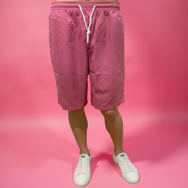 •PINK SHORTS• ~Lightweight summer casual wear~ (Front pockets & drawstring closure)