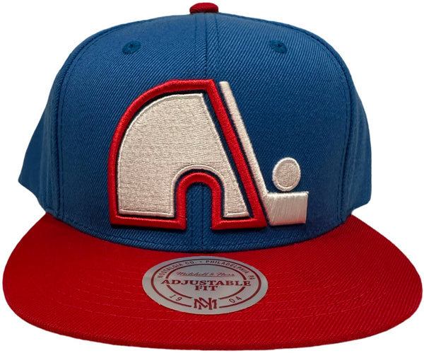 *Quebec Nordiques* snapback hats by Mitchell & Ness