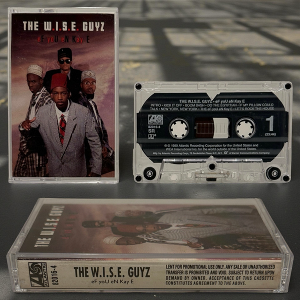 •THE W.I.Z.E. GUYZ - EF YOU EN KAY E• ~1989 HTF PROMOTIONAL COPY~ (CASSETTE TAPE)