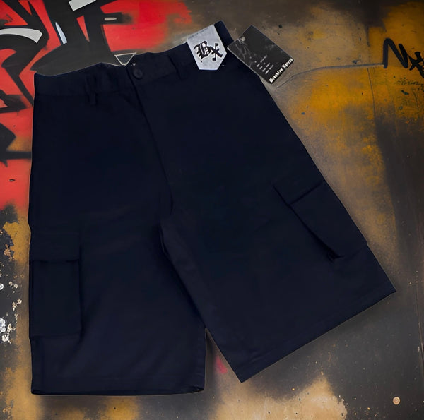 *BROOKLYN XPRESS* (NAVY) CASUAL SHORTS (WAIST 30”)