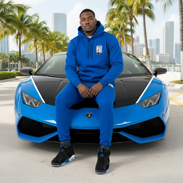 *HUSTLE GANG* (BLUE) ~HSTL~ •HOODED SWEATSUITS•