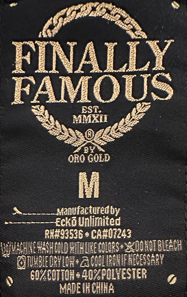 *FINALLY FAMOUS* (BLACK) ZIP UP HOODIES