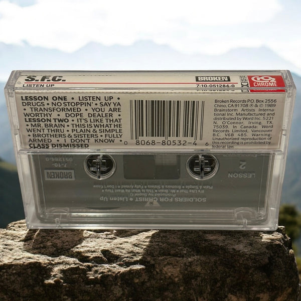 •S.F.C. - LISTEN UP• ~1989 OG PRESSING~ (CASSETTE TAPE)