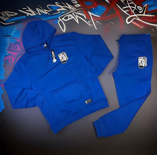 *HUSTLE GANG* (BLUE) ~HSTL~ HOODED SWEATSUITS