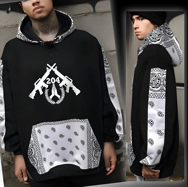 ^204 LA FAMILIA^ ~TEAM AK~ LUX HOODIES (CUT & SEW WITH EMBROIDERED LOGOS)