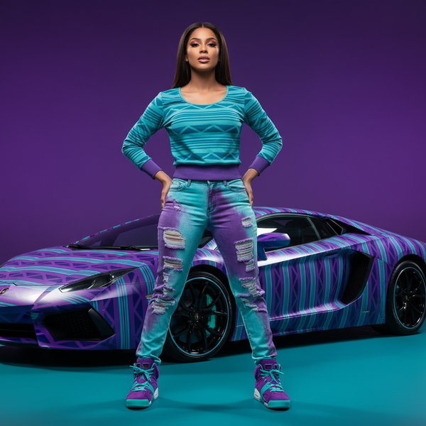 *CROOKS & CASTLES* (GREEN-AQUA) ~APACHE~ WOMEN’S TOP