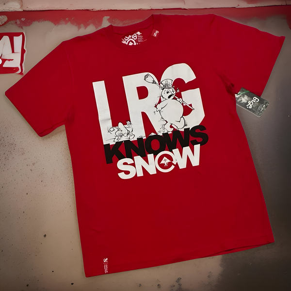 *LRG* (RED) ~LRG KNOWS SNOW~ SHORT SLEEVE T-SHIRTS