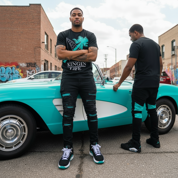 *LAST KINGS* (BLACK) ~KINGIN LIFE~ SHORT SLEEVE T-SHIRTS