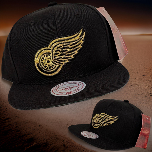 *Detroit Red Wings* snapback hats by Mitchell & Ness