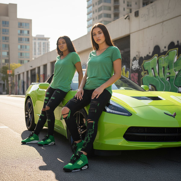 *BELLA CANVAS* ~GREEN~ T-SHIRTS FOR WOMEN (LIGHTWEIGHT)