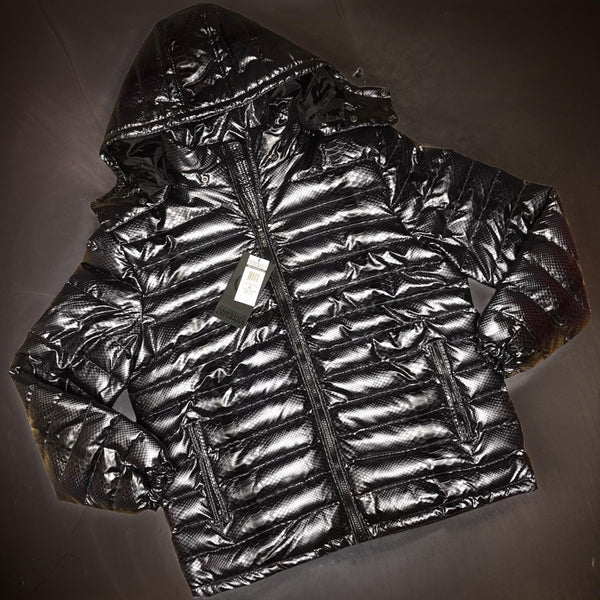 *IMPERIOUS* ~SNAKESKIN STYLE~ PUFFER COATS (90'S RETRO)