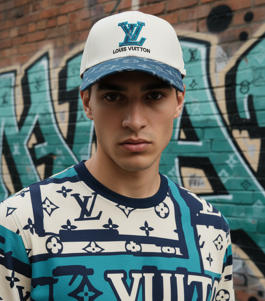 *LUXURY* ~French~ •designer curved beak hat• (adjustable strap)