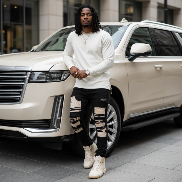 *JRM DESIGN* LONG SLEEVE FANCY TEE