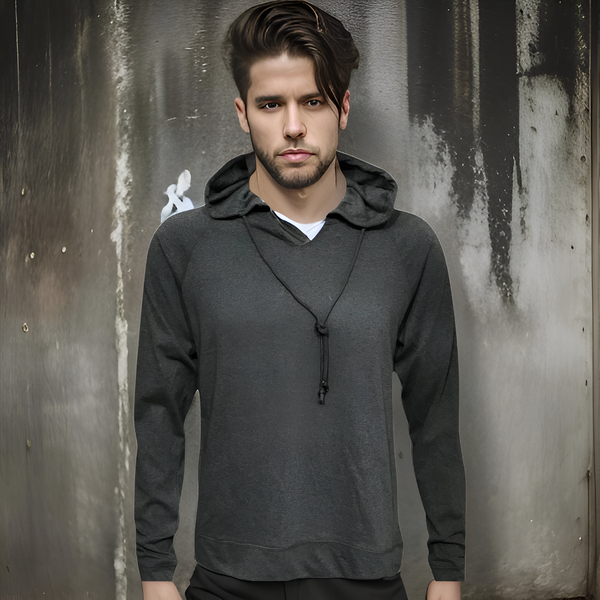^C.O.A.^ (GREY) LIGHTWEIGHT PULLOVER HOODIES (SUMMER STYLE)
