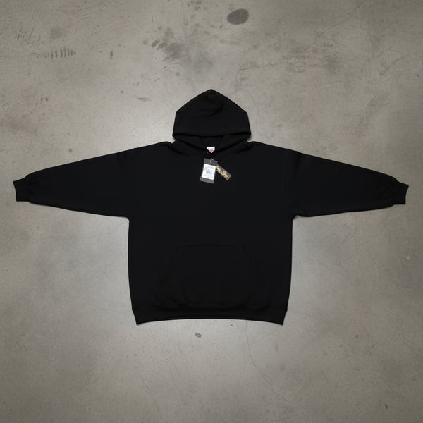*COTTON BEST* (BLACK) PULLOVER HOODIES (PRE-SHRUNK)