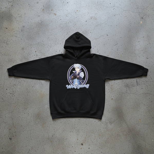 *DESIGN BY HUMANS* (BLACK) ZIP UP HOODIE (DISTRESSED LOGO STYLE)