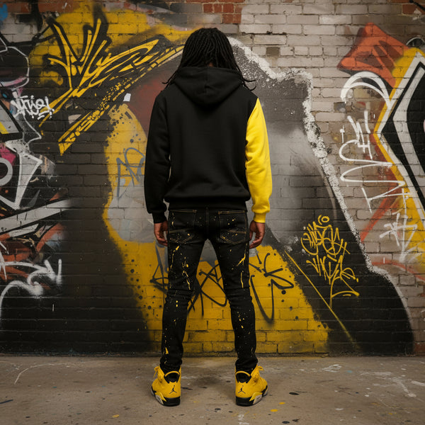 *WU-WINNIPEG* (3 TONE) PULLOVER HOODIES (EMBROIDERED LOGOS) (CUT & SEW)