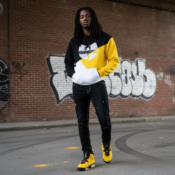 *WU-WINNIPEG* (3 TONE) PULLOVER HOODIES (EMBROIDERED LOGOS) (CUT & SEW)