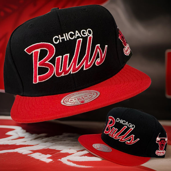 *Chicago Bulls* snapback hats by Mitchell & Ness